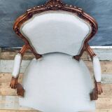Fauteuil ancien du 19ème siècle de style Louis XVI