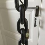 Brutalist chain floor lamp from the 70s