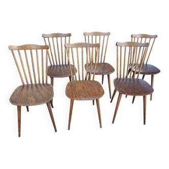 Ensemble de 6 chaises Baumann modèle Menuet