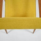 Fauteuil, années 70, couleur jaune