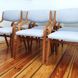 Set of Six Chairs by L. Volák for Dřevopodnik Holešov, Czechoslovakia, 1960s