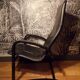 Scandinavian leather armchair