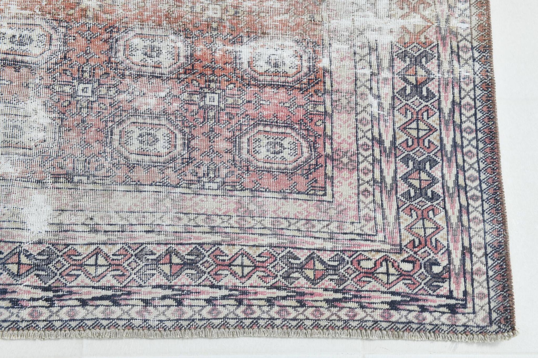 Tapis persan classique rouge et bleu