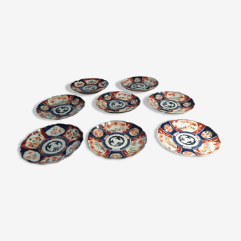 Porcelains Imari batch of 8 plates