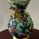 Cerdazur Monaco vase in ceramic with fish decoration