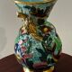 Cerdazur Monaco vase in ceramic with fish decoration