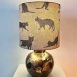 Lampe de table charmante pour les amoureux des chats - nouvellement assemblée