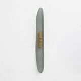 Pair of Fontana Arte Style Mid-century Aqua Green Murano Glass sconces