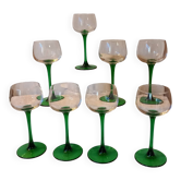8 Luminarc white wine stemmed glasses