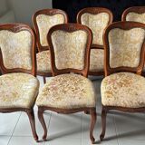 Set of 6 wooden chairs