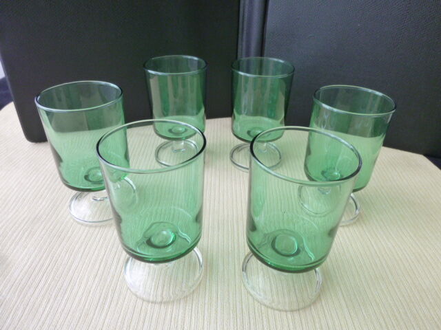Set de 6 verres à vin vintage  luminarc années 70