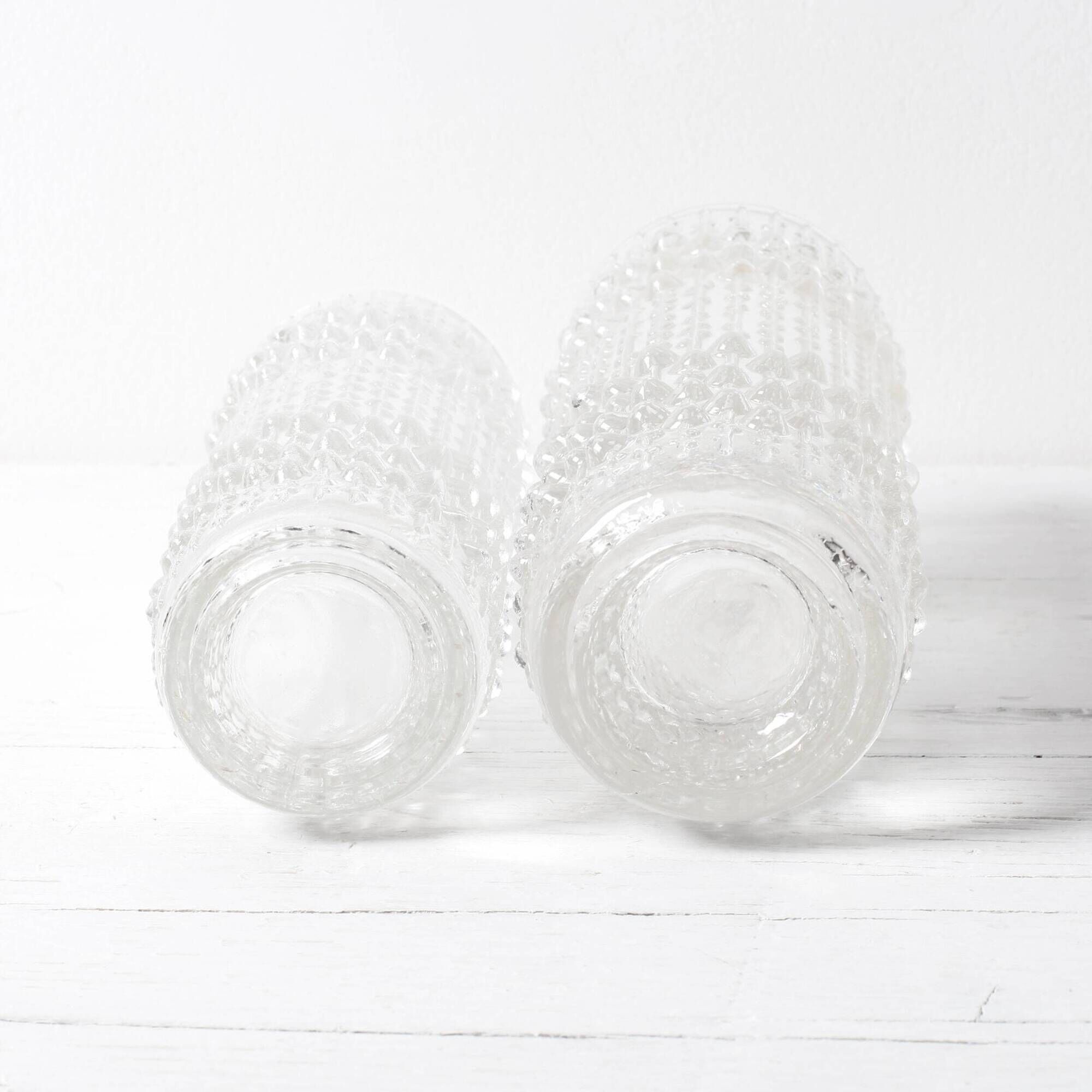 Ensemble de 2 vases en verre CandleWax par František Pečený / République tchèque / 1972