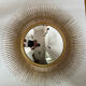 Witch's eye mirror in metal 58cm