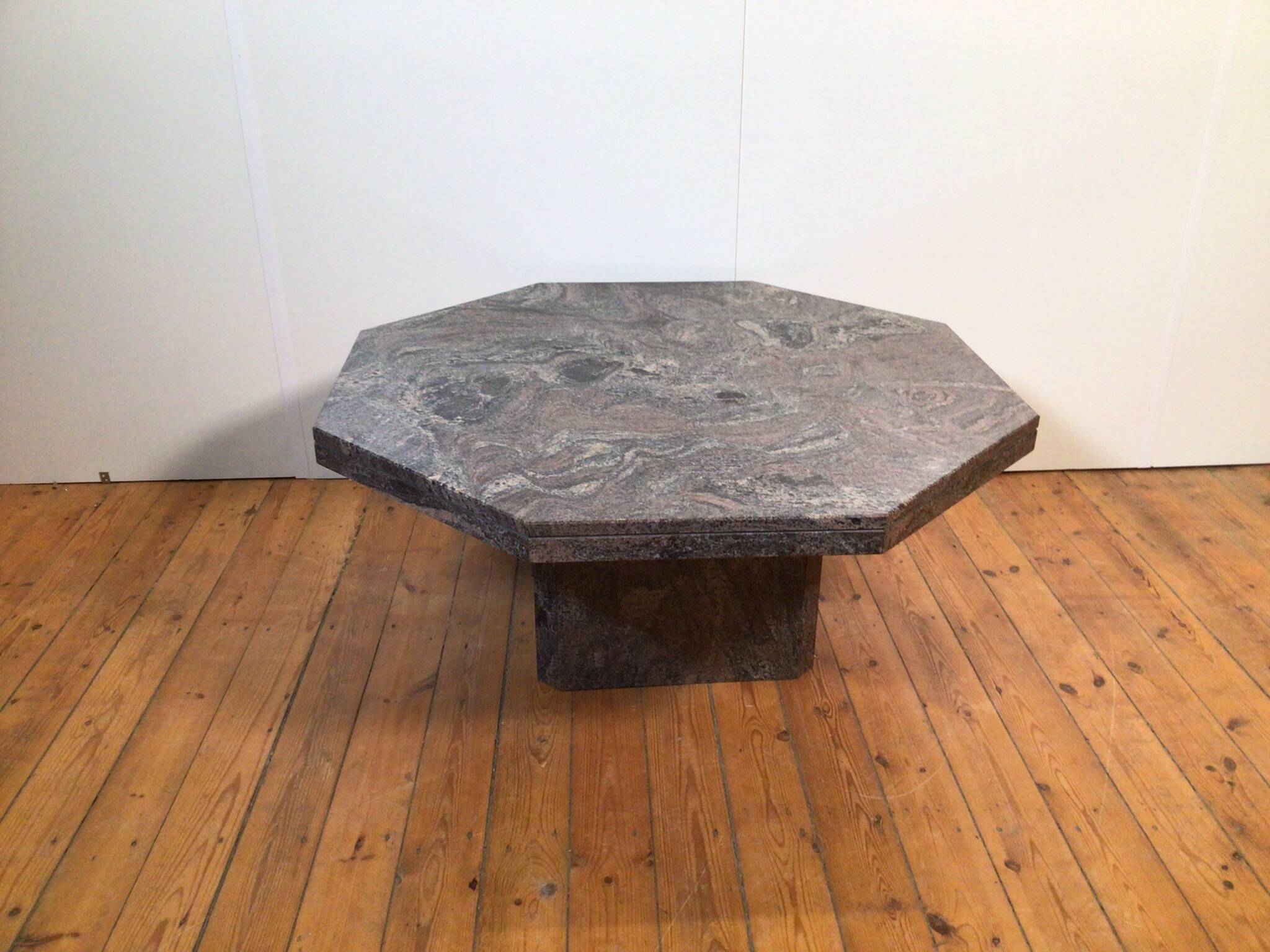marble octagonal coffee table