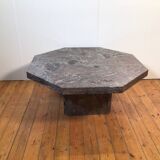 marble octagonal coffee table