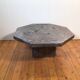 marble octagonal coffee table