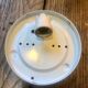 Cast glass ceiling lamp