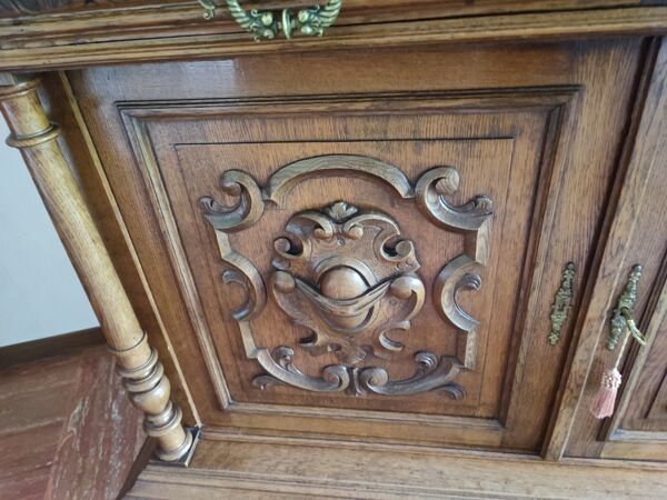 Armoire 2 corps style Henry 2 en noyer