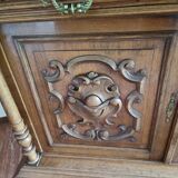 Armoire 2 corps style Henry 2 en noyer