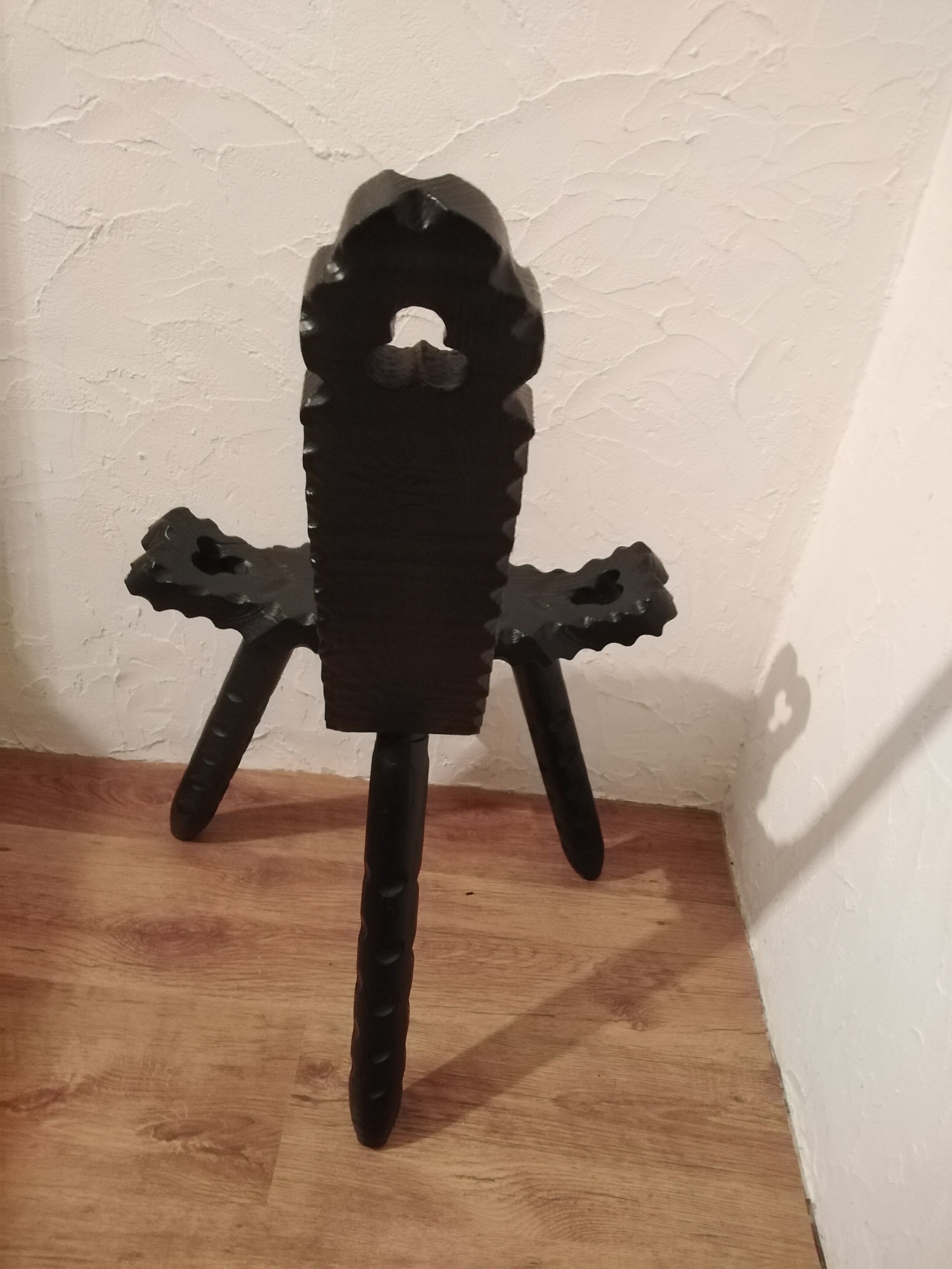 Brutalist tripod chair