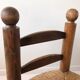 Solid wood straw chair