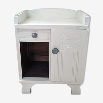 Old art deco bedside a door