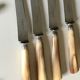 Lot of 24 horn handle knives circa 1900