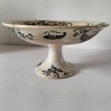 Fine earthenware bowl on a pedestal base – Grigny factory, circa 1830–1860