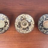 Bols et porte-bougie en poterie d'atelier danoise du milieu du siècle moderne de Michael Andersen Keramik, années 1960, lot de 3