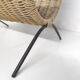 Magazine racks in braided rattan and black metal