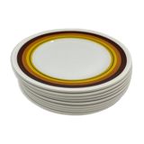 Set of dessert plates moulin des loups