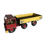 Former 50s metal dump truck vintage