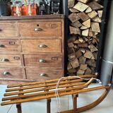 Old wooden sled Davos