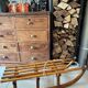 Old wooden sled Davos