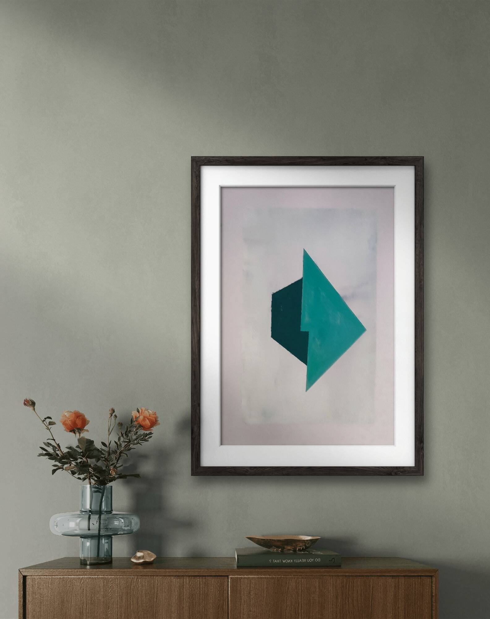 Minimalist geometric painting