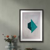 Minimalist geometric painting