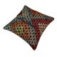 VINTAGE TURKISH KILIM CUSHION COVER , 45 X 45 CM