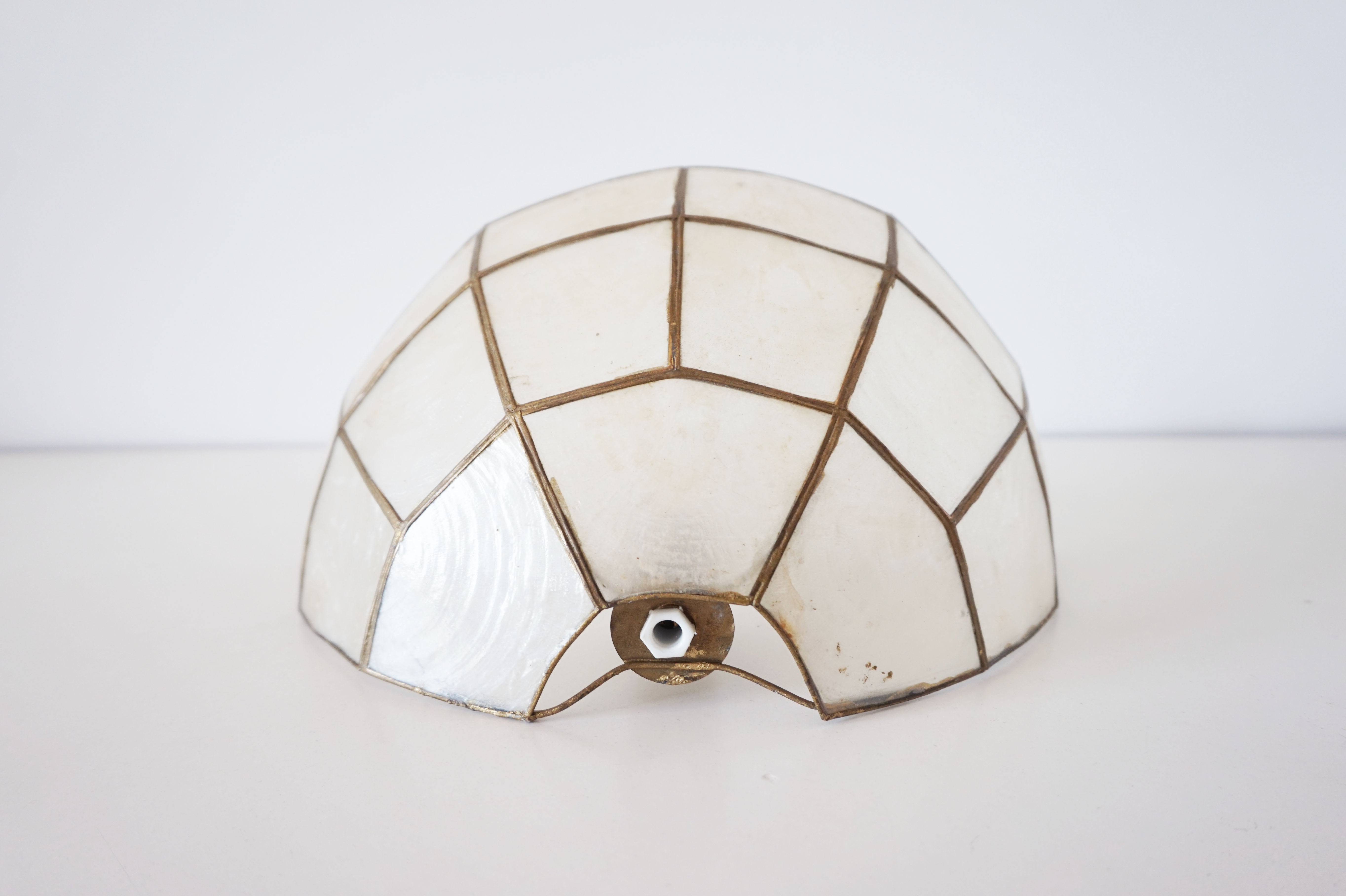 Mother-of-pearl shell shape wall lamp