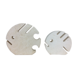 Fratelli Mannelli fish card holder in travertine