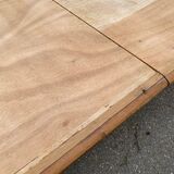 Table à manger ronde extensible Louis Philippe rénovée 215cm