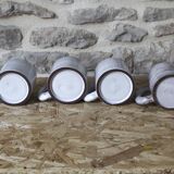 Set of 4 ceramic mugs Grandjean-Jourdan Vallauris 70s
