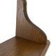 Vintage oak wall rack book shelf 1960s wood minimalist design
