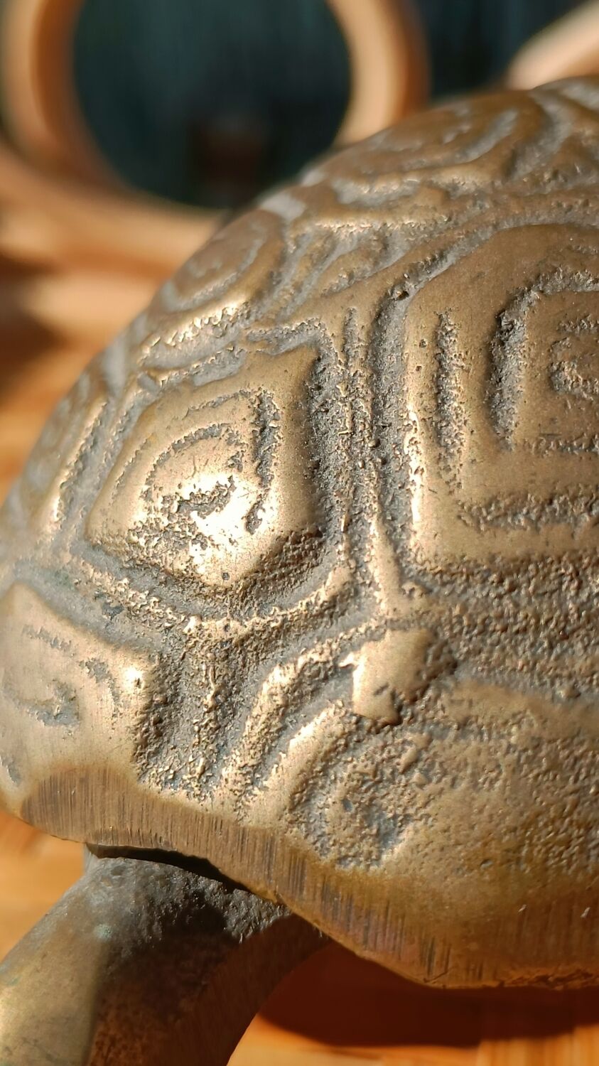 Ancient bronze tortoise ashtray