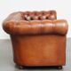 English style cowhide Chesterfield sofa