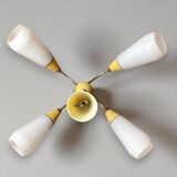 Mid Centiry Modern dining chandelier with 4 lights