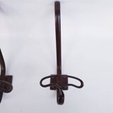 3 patères murales en fer forgé vintage