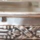 Silver metal aperitif serving dish