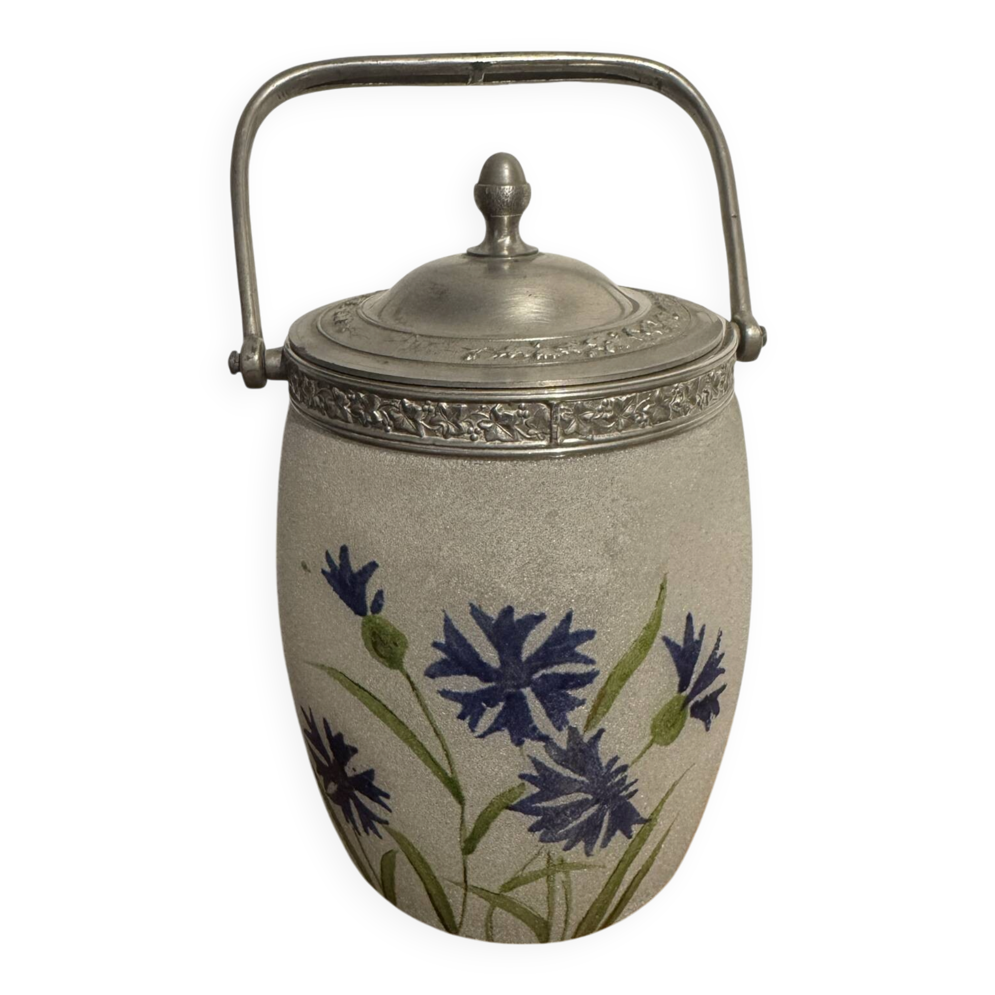 Pot à biscuits aux bleuets circa 1930/1940