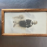 Antique Frame gilded wood measurements 24 cm x 13.5 cm