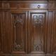 Renaissance-style notary cabinet in solid walnut – 19th century